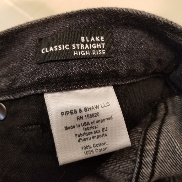 {30} Veronica Beard Blake Class Straight High Rise Washed Black Jeans - Picture 11 of 13